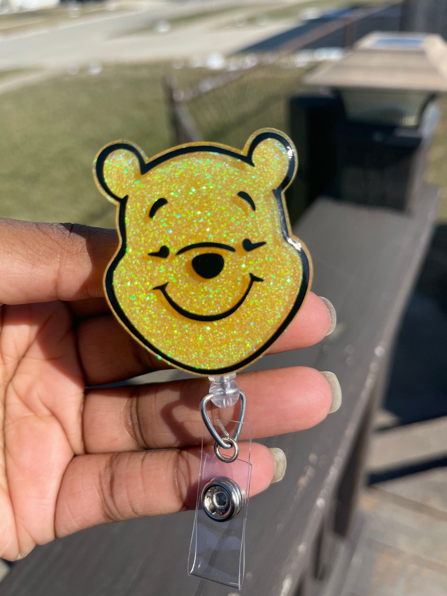 Honey Bear Retractable Badge Reel