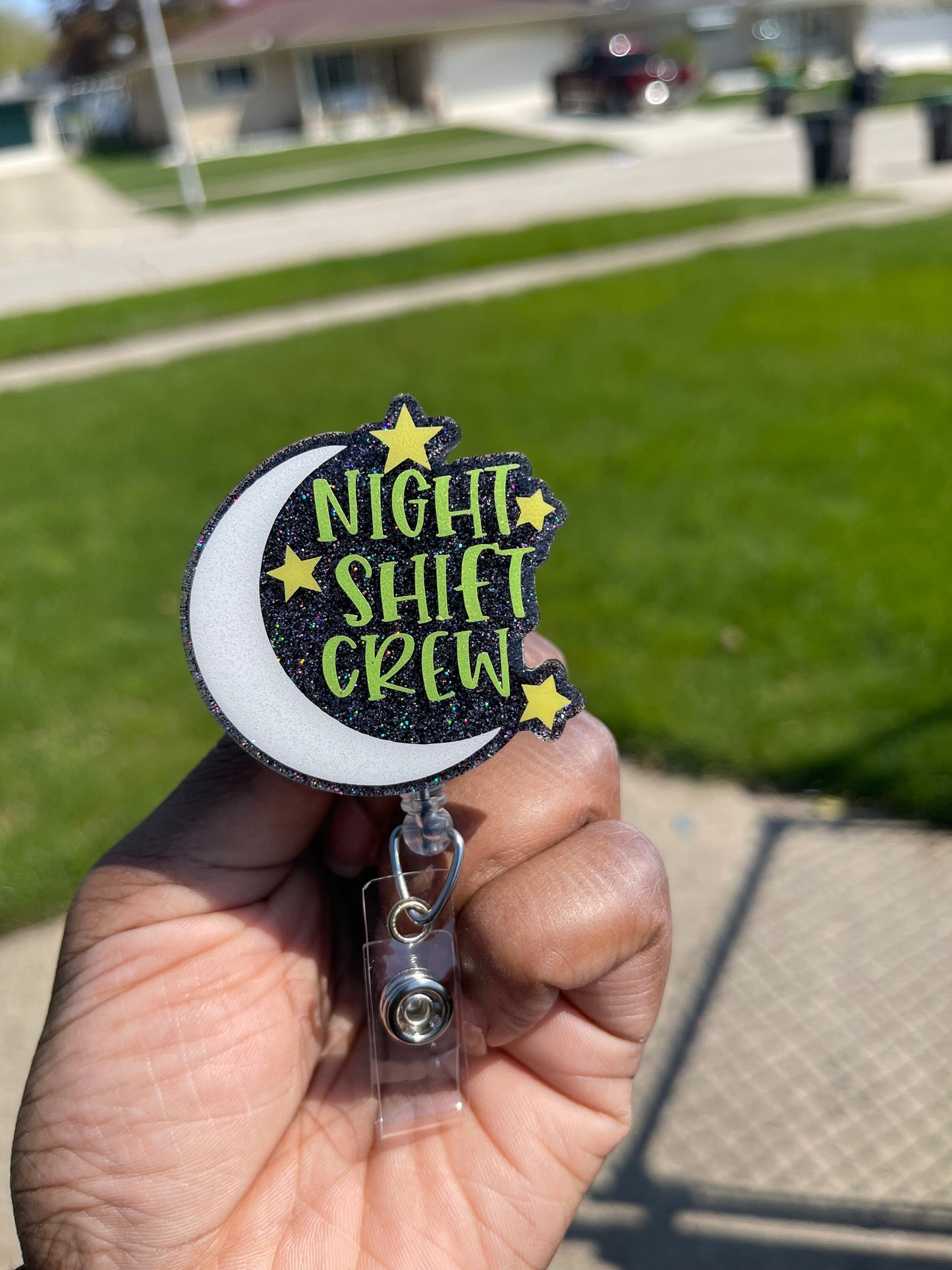 Night Shift Crew Retractable Badge Reel