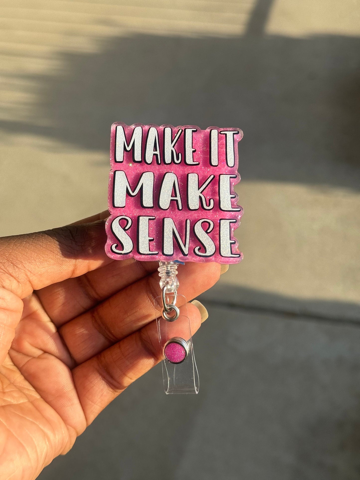 Make It Make Sense Retractable Badge Reel, ID badge holder, Name Badge Holder, Nurse Badge Holder