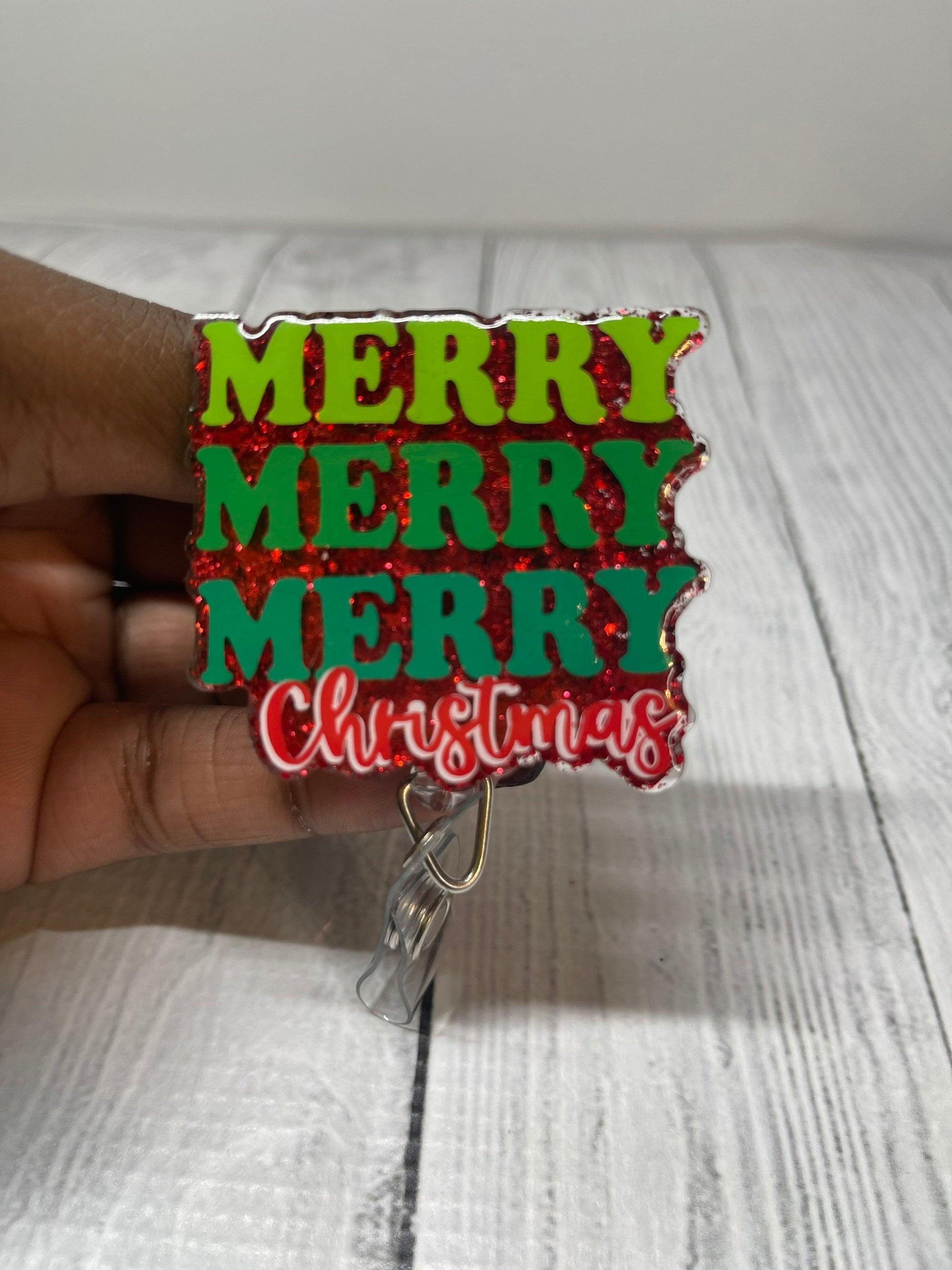 Merry Christmas badge reel