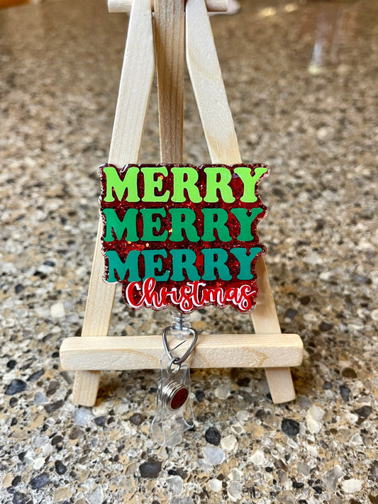 Merry Christmas badge reel