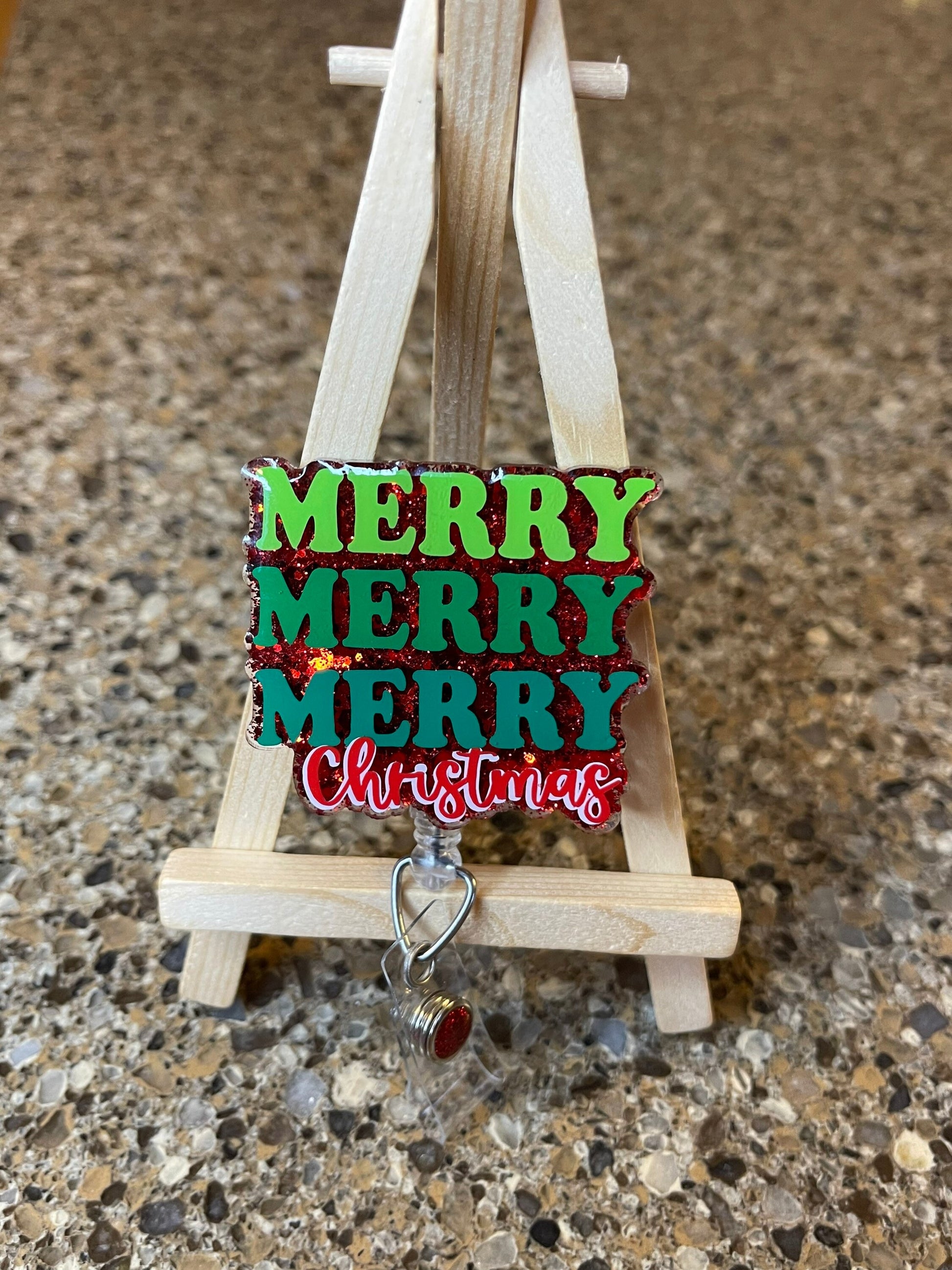 Merry Christmas badge reel