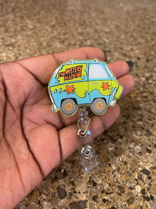 Mystery Van Retractable Badge Reel