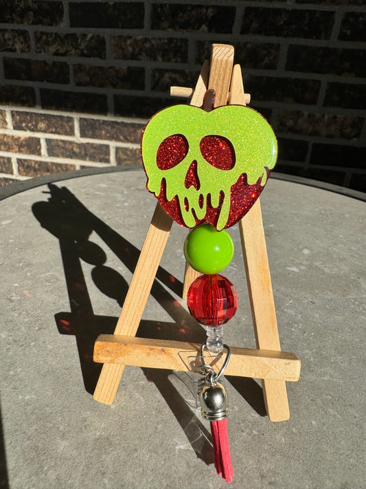 Poison Apple Retractable Badge Reel, Cartoon ID Holder,