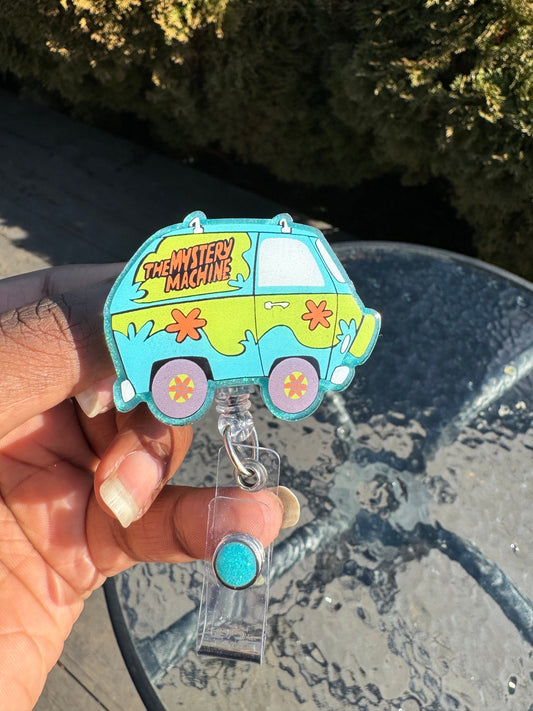 Teen Crime Machine Retractable Badge Reel, 90’s Badge Reel, Cartoon ID Holder, Nurse Key Card Holder