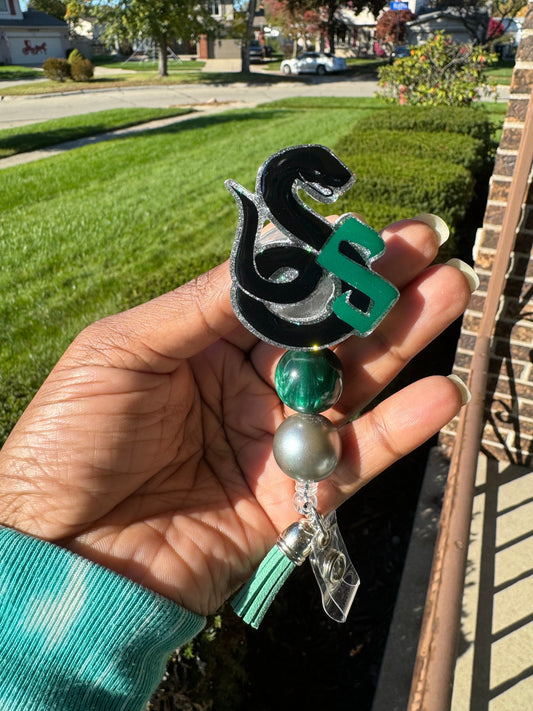 Snake House Retractable Badge reel, ID Badge Holder, Nurse Badge Holder, Badge Accessories